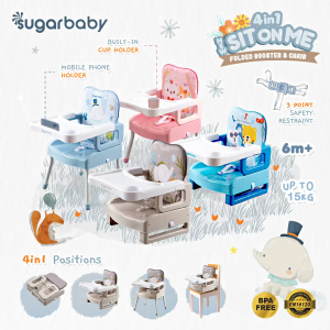 Sugarbaby 4in1 SitOnMe Folded Booster & Chair Kursi Makan Anak Bayi Sugar Baby Sit On Me