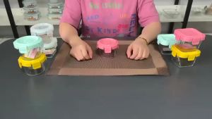 Tempat Wadah Penyimpanan Makanan MPASI Kaca Kotak Makan Baby Bayi Anak Glass Food Container Kedap Udara Air Kulkas Oven Bentuk Bulat Persegi Segi