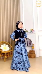 Gamis Anak Perempuan Motif | TRAVELER KIDS | Baju Dress Muslim Cewek | Usia 2 - 15 tahun