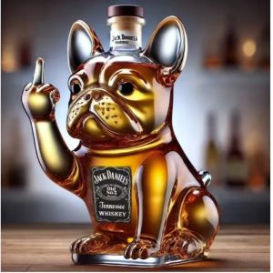 Whiskey Glass Bottle Ornament in The Shape of A Half-turtle Half-dog Decanter A Fun Decoration for Bars Offices and.