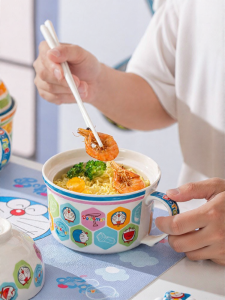 Yomerto | Bát Sứ Thiết Kế Doraemon Dễ Thương cho Mì
