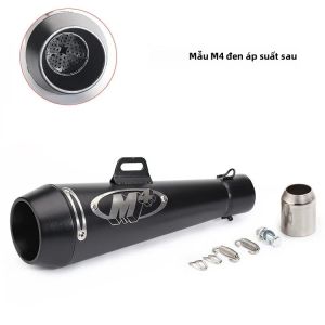 Ống Pô Xe Máy M4 Cỡ Lớn 51MM Kiểu Slip-On GP Moto Pot Silenciador Dành Cho Xe Tay Ga 300cc 600cc 1000cc