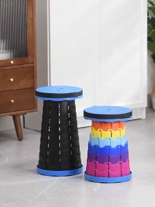 Kursi Lipat Portable Telescopic Telescoping Kursi Lipat Pendek Kursi Jongkok Bangku Jengkok Dapur Kursi Anak