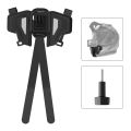 TELESIN Motorcycle Helmet Mount Strap Flodable Front Chin Mount for GoPro 12 Hero 11 10 9 DJI Osmo Action3 Insta360 Accessories. 