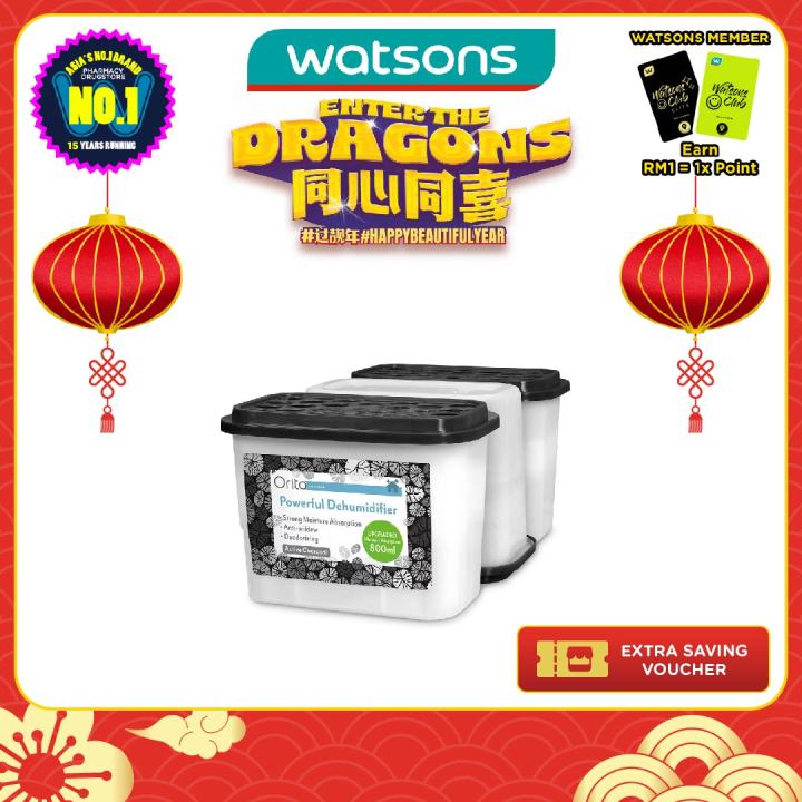 ORITA Charcoal Dehumidifier 3X800ML Lazada
