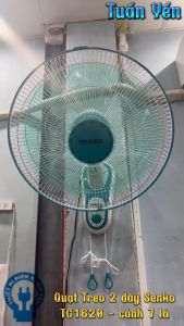 Quạt treo tường Senko TC1620 công suất 65W 3 tốc độ gió thiết kế tinh tế - Hàng chính hãng Quạt Có Điều Khiển Hướng Gió Quạt Treo Tường Sử Dụng An Toàn - Lazada