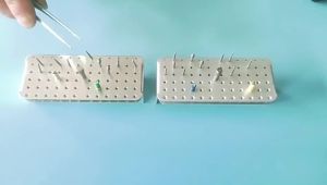 Hộp Khử Trùng Bằng Nồi Hấp Tự Động 72 Lỗ GULPOOE Hộp Khử Trùng Bằng Nhôm Dành Cho Dụng Cụ Nha Khoa Hộp Đựng Dụng Cụ Tốc Độ Cao/thấp Kèm Giá Đỡ Khử Trùng