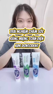 Kem đánh răng Dontodent 125ml nội địa Đức thảo dược trắng răng thơm miệng nhiều loại Brilliant Weiss Krauter Clear Fresh Sensitive.