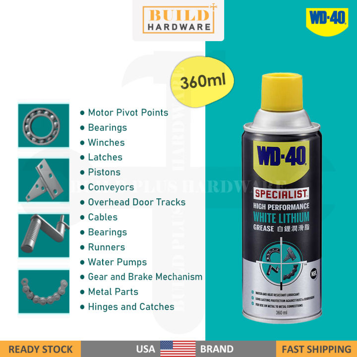 Wd 40® Specialist™ High Performance White Lithium Grease 360ml 白锂润滑脂 Lazada 2724