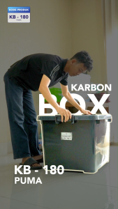 AKAKO - KARBON BOX PUMA BLACK JUMBO KONTRAINER PLASTIK TUTUP HITAM PUMA