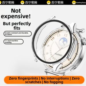 Huawei GT5 Sport Watch Protective Case Full Cover Screen Guard One Piece Design Compatible with GT4 Smart Watch Band Accessories