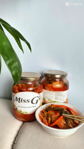 Miss G’s Premium Kimchi 500g | Clean Fermented Korean Kimchi | Gut Health & Wellness Food | Healthy Lifestyle Choice