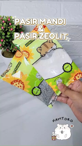 Pasir Mandi Hamster 100g / Pasir Zeolit Pup Hamster 100g Alas Kandang
