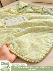 Kiss Dear | Multifunctional Cotton Blanket for Children Office Student Use