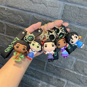 Disney Cartoon Movie Encanto Figure Keychain Cute Creative Mirabel Bruno Madrigal Keychain Men and Womens Bags Pendant Gift