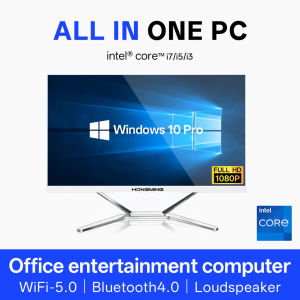 Hongming 24" HD IPS All in one PC， intel core i5 9400 RAM/16G DDR4 SSD256G/512G/1TB windows 10 ProDesktop Computers