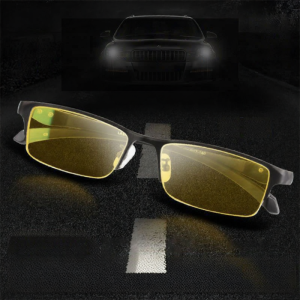 JIFANPAUL | Day-Night Transition Anti-Glare UV Protection Half-Rim Myopia Glasses for Men