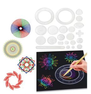 21/22pcs Creative Interlocking Gears Wheels Spirograph Drawing Toys Set Montessori Education Geometric Ruler Drawing Accessories