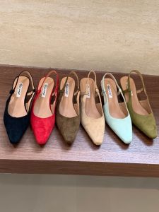 Giày Gót Mèo Kiểu Pháp Mở Ngón Chân