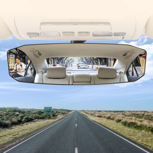 AUTO MECHANIST Car rearview Mirror Snap Fit rearview Mirror High Definition Anti-glare Wide-angle Blue Frameless Mirror