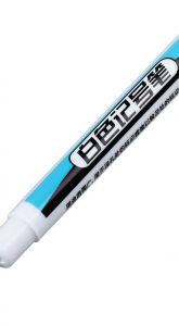 VK White Permanent Paint Marker Pen for Glass Stone Metal Ceramic Deep Hole Markers School Supplies