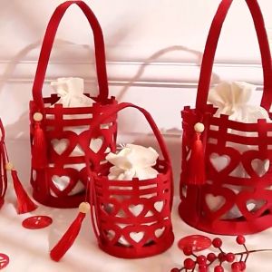 DOUBLE HAPPINESS BRIDESMAID CHINESE SOUVENIR TOTE BAG WEDDING BAG