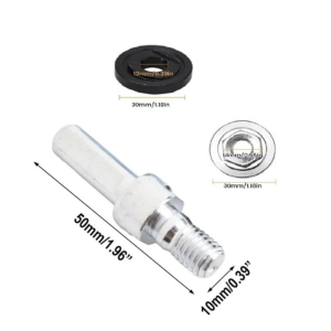 Bộ Phụ Kiện Chuyển Đổi Máy Khoan Thành Máy Mài Cắt Gồm 1 Trục M10 Và 2 Đai ốc Tròn 3cm Đa Năng Tiện Dụng