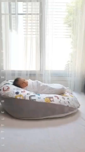 TUCH เซตคู่ ที่นอนกันกรดไหลย้อน และ หมอนกันสะดุ้ง ลายมังกรเขียว สำหรับเด็กแรกเกิดถึง 2 ขวบ