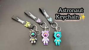 Rantai Kunci KeyChain Key Holder Hook Cute Astronaut Bag Accessories Cartoon Pendant | Aksesori Kunci Kereta | 宇航员钥匙扣