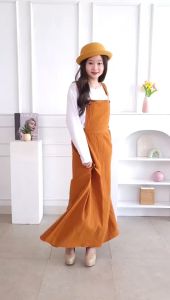 Gamis Overall / Gamis Tanggung + Linen Angel