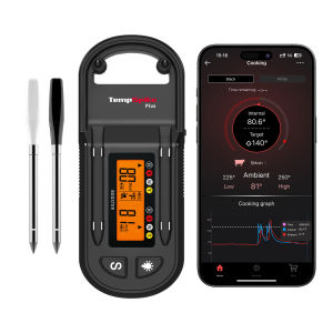 TempSpike 600ft Wireless Meat Thermometer with 2 Color-Coded Probes Bluetooth Meat Thermometer Wireless with LCD Booster