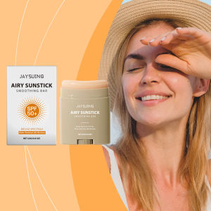 简素净 | Face Cream Stick Moisturizing Facial Body Sunscreen Matte Sun Stick SPF 50+ UV Protective Cream Refreshing Hydrating Waterproof