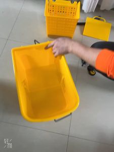 20L Clean Mop Bucket Double Barrel Hotel Squeeze Mop Bucket Wringer Hand/Local In-Stock and Fast Delivery (SG Seller)