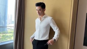 Safa Factory - Kemeja Pria Waffle Knit Baju Atasan Pria Lengan Panjang Motif Polos Slimfit