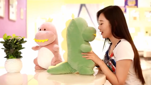 【SG-spot】Cute little dinosaur plush toy Adorable Fans Little dinosaur throw pillow Toys 40CM