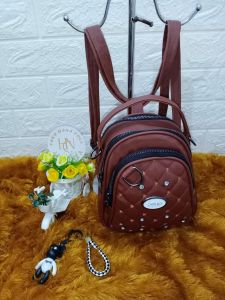 BISA COD..TAS RANSEL 3IN1 CHIBO MINI  DAIMON KARET UK 17X16CM FREE ACC