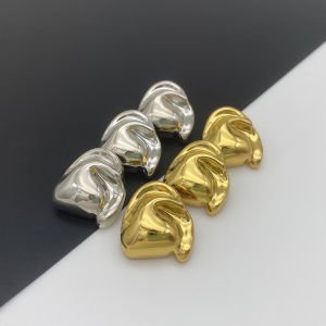 Nút Kim Loại Màu Vàng Cao Cấp Không Đều Hình Trái Tim Áo Khoác Áo Len Cardigan Áo Khoác Ngoài Áo Vest Nút Trang Trí DIY