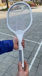 Vợt muỗi thông Minh Kiêm Đèn Bắt Muỗi Tự Động 2 Trong 1 Bảo Hành 12 Tháng - Pin Sạc Cao Cấp 1200 mah