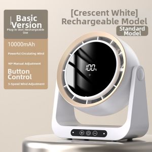 Portable Mini Desk Fan Ultra Quiet Office USB Charging Long Endurance Student Dormitory Bedside Cooling Treasure Wall Hanging Air Conditioner Fan