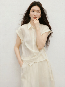 HOPESHOW | Lyocell French Style Collar Shirt