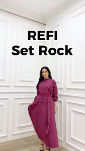 DBUSANA Refi | One Set Rok & Atasan | Bahan Katun Jepang Stretch | Elegan Nyaman