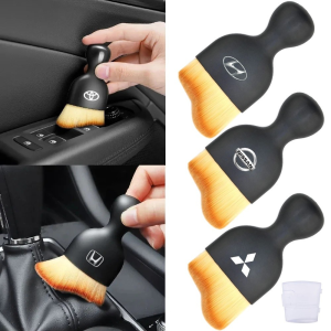 D-521 Car Interior Soft Brush Center Console Clean Tool Air Outlet with Shell Crevice Dust