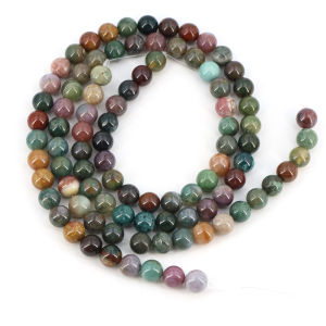 2 3 4 6 8 10 12mm Natural Stone India Agate Bead Round Loose Spacer for Jewelry Making Diy Necklace Bracelet Accessory Wholesale