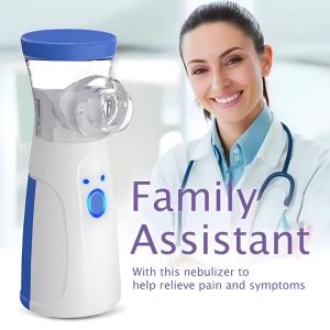 Handheld Inhale Nebulizer Mesh Atomizer Inhaler Nebuliser Inhalator for Adult Kids Nebulizador Or Oximeter Pulse Blood Oxygen