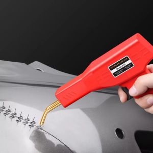 EU 220V Di Động Điện Máy Hàn Nhựa Nóng Kim Bấm Cho PVC Sửa Chữa Xe Ốp Lưng Dụng Cụ Đóng Ghim