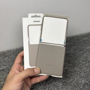 Samsung | Magnetic Case For Samsung Galaxy Z Flip7 SM-F766B 5G Premium Genuine Leather Phone Cover For Magsafe Flip 7 Back Protect Shell