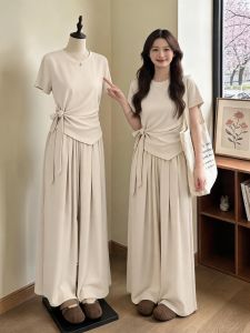 Slimming Leisure Set T-Shirt and Palazzo Pants