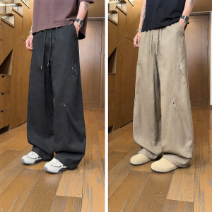 Mark Fairwhale | Summer Thin American Street Style Rivet Design Loose Fit Pants
