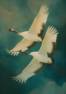 Acrylic Paint By Numbers Elegant Crane Koi Fish Painting By Numbers on Canvas Coloring By Number for Adults Paint Digital Art