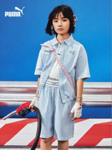 PUMA | Summer Girls Short Sleeve Jacket and Shorts Set 2 pieces